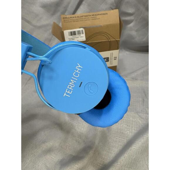 Bluetooth Headphones: Termichy Kids Bluetooth Headphones Blue - Picture 3 of 5